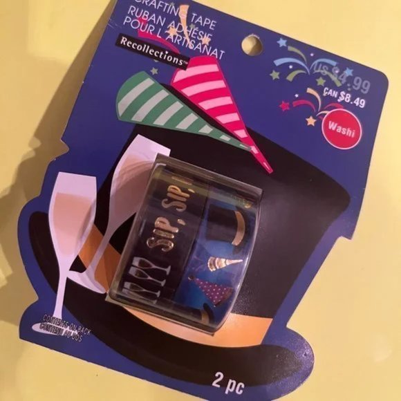 New Year’s Wasabi Tape Rolls and Cocktail Napkins Set (New) (Home/Holiday) - Picture 4 of 10